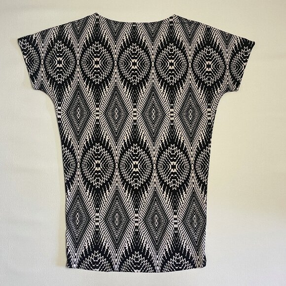 Rock 47 Wrangler Dress Sz Large Sheath Pullover Black Western Geometric Stretch - Picture 12 of 12